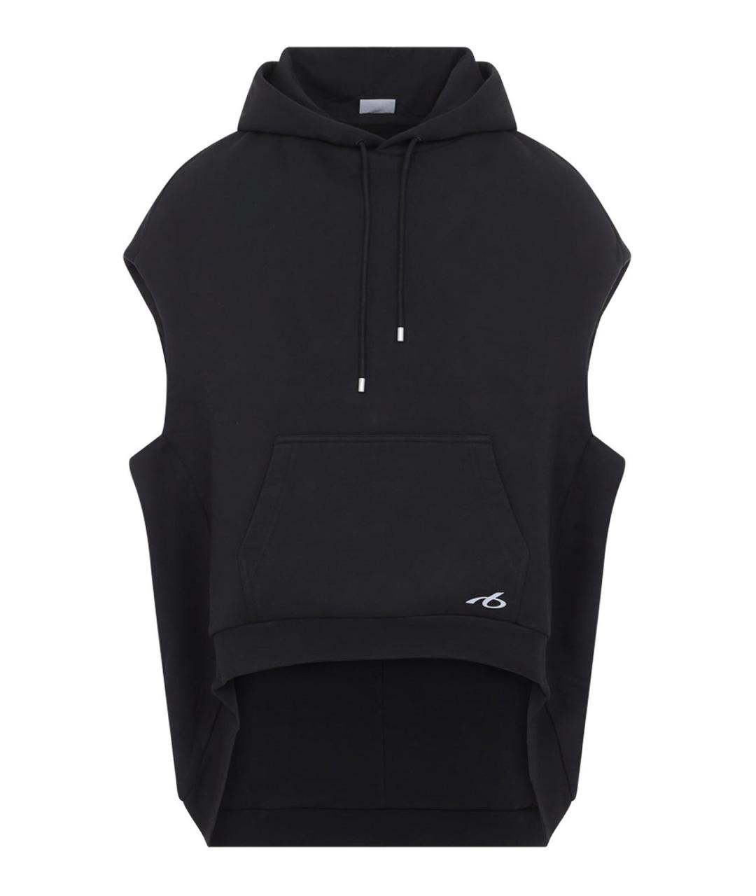 BALENCIAGA Черная хлопковая жилетка, фото 1