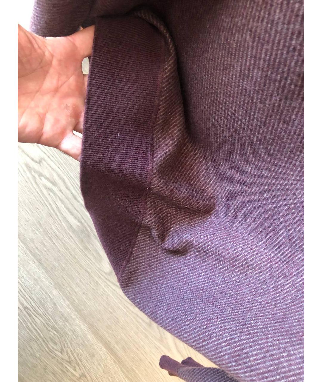 LORO PIANA Бордовый шерстяной джемпер / свитер, фото 7