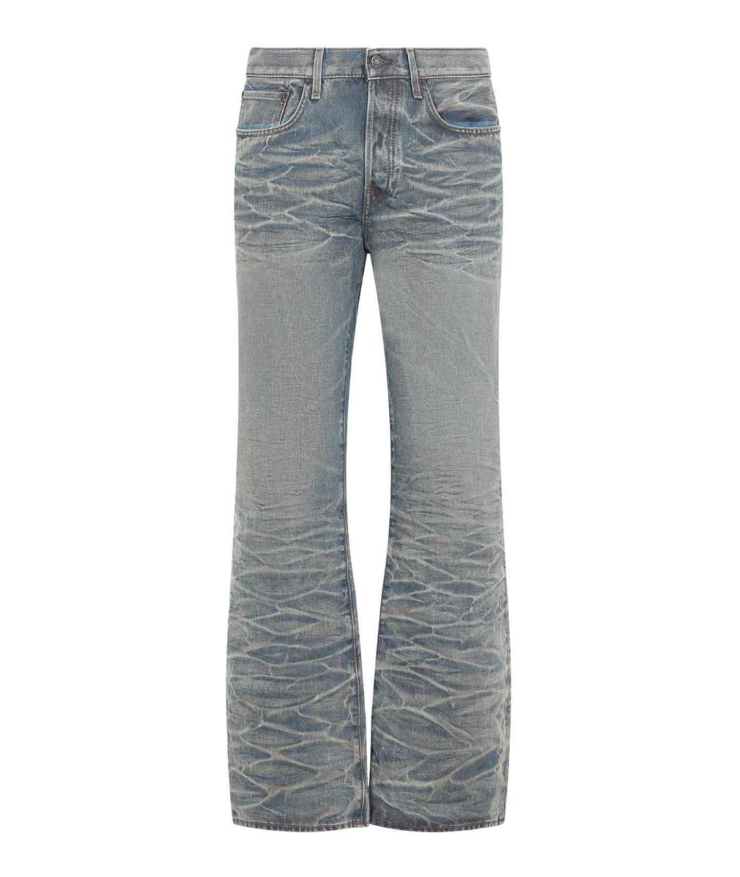 ACNE STUDIOS Серые хлопковые джинсы, фото 1