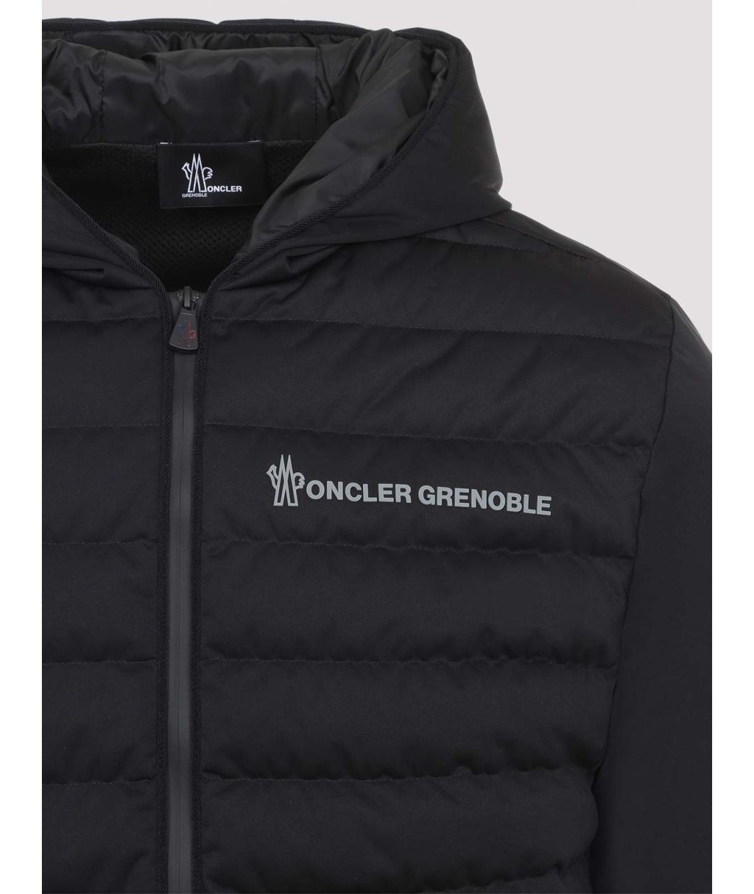 MONCLER Черный полиэстеровый кардиган, фото 3