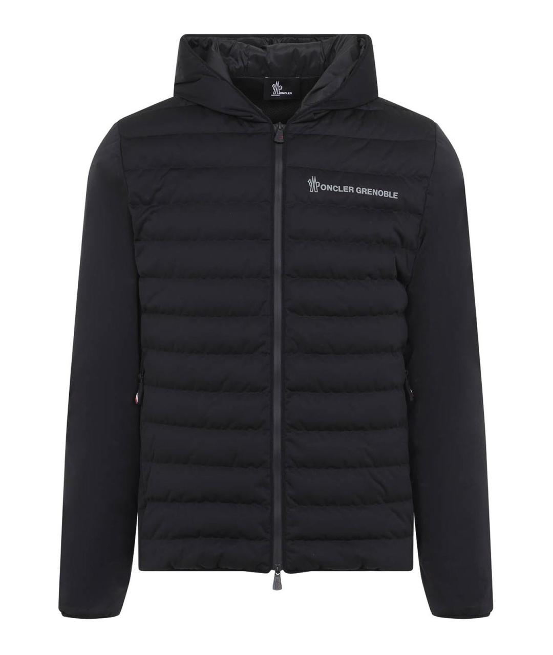 MONCLER Черный полиэстеровый кардиган, фото 1