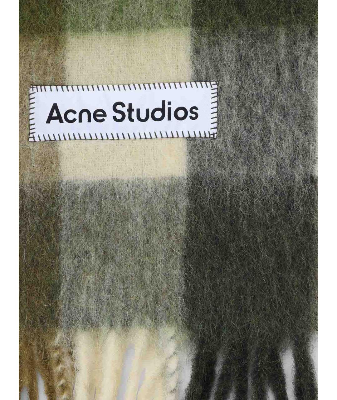 ACNE STUDIOS Мульти шерстяной шарф, фото 2