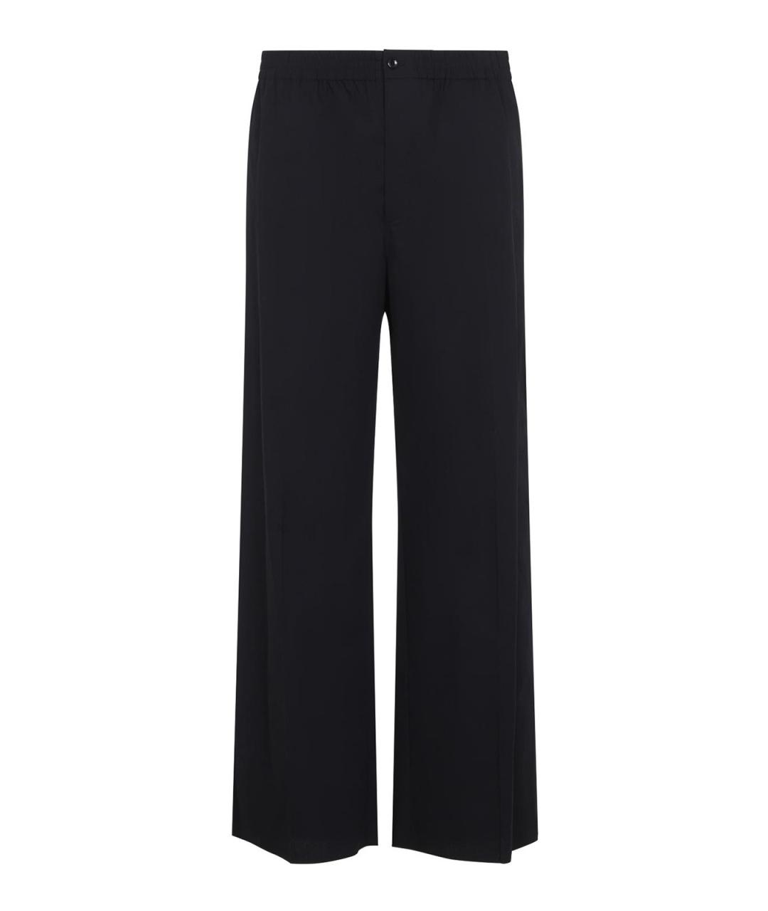 CELINE Черные хлопковые повседневные брюки, фото 1