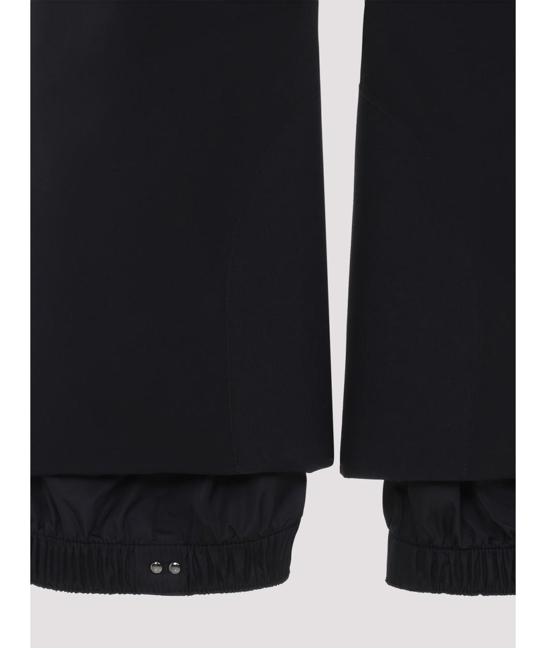 MONCLER Черные полиамидовые спортивные брюки и шорты, фото 3