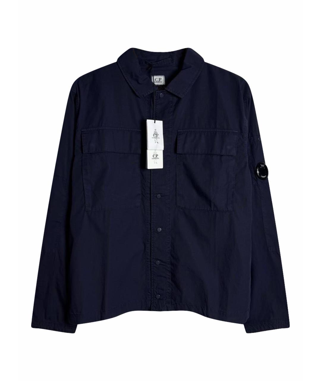 CP COMPANY Темно-синяя хлопковая куртка, фото 1