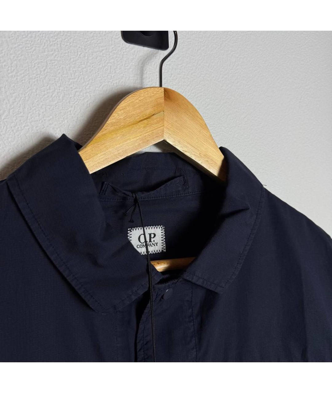 CP COMPANY Темно-синяя хлопковая куртка, фото 2