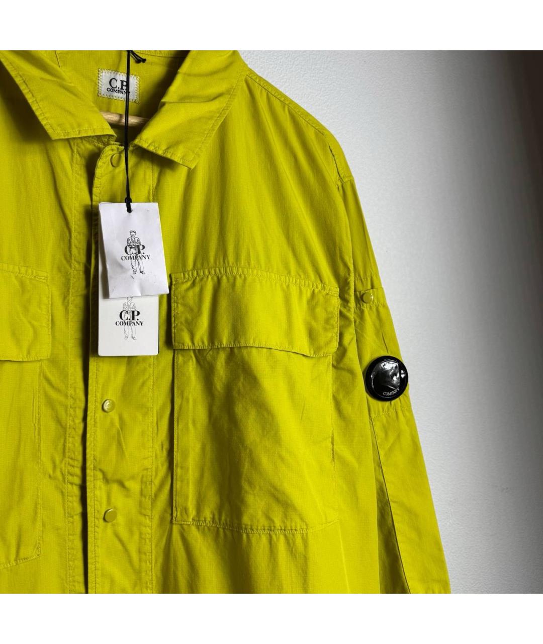 CP COMPANY Желтая хлопковая куртка, фото 3