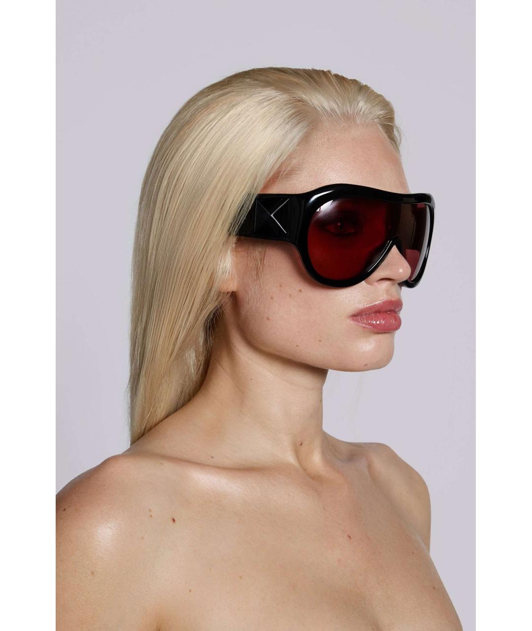 JADED LONDON Черные пластиковые солнцезащитные очки, фото 2