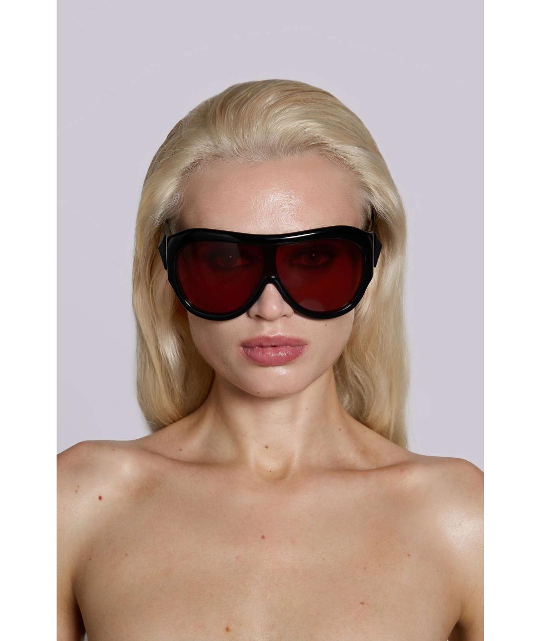JADED LONDON Черные пластиковые солнцезащитные очки, фото 4