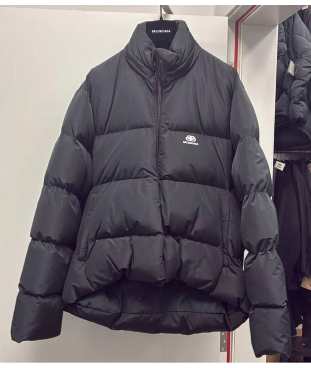 BALENCIAGA Черный пуховик, фото 3