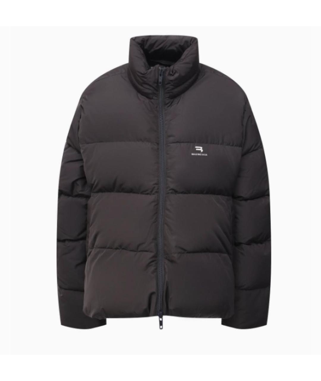 BALENCIAGA Черный пуховик, фото 1