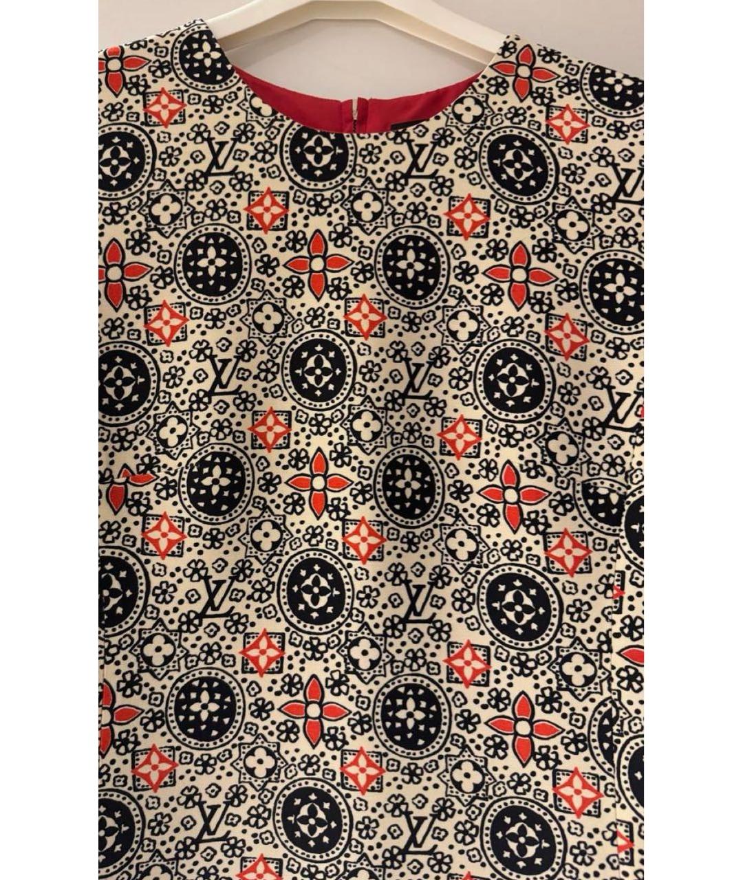 LOUIS VUITTON Мульти коктейльное платье, фото 4
