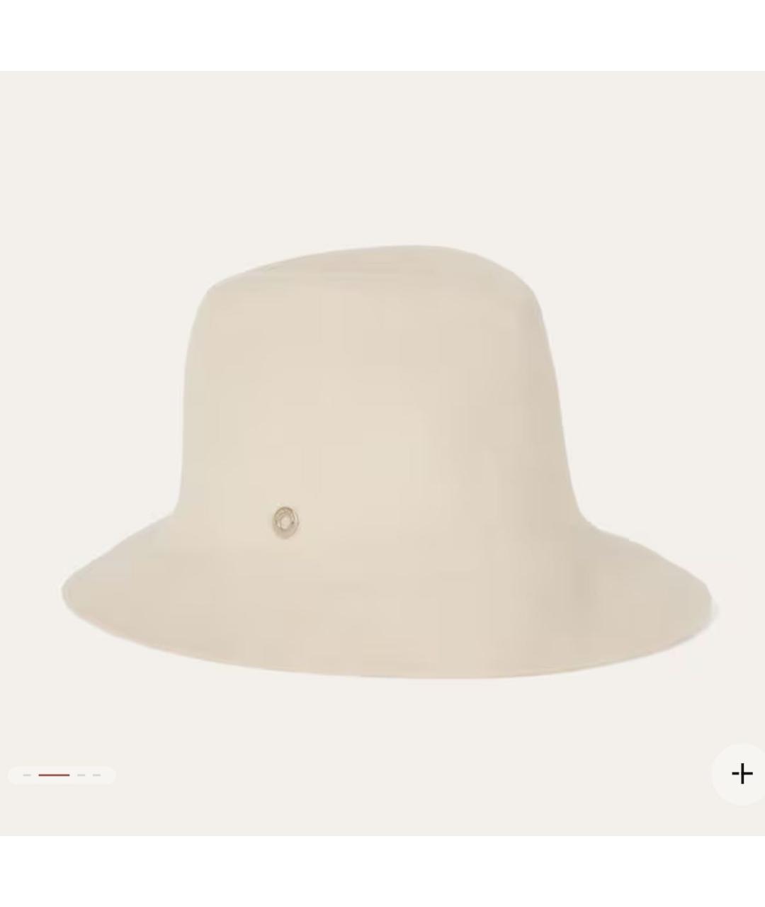 LORO PIANA Белая шерстяная шляпа, фото 7