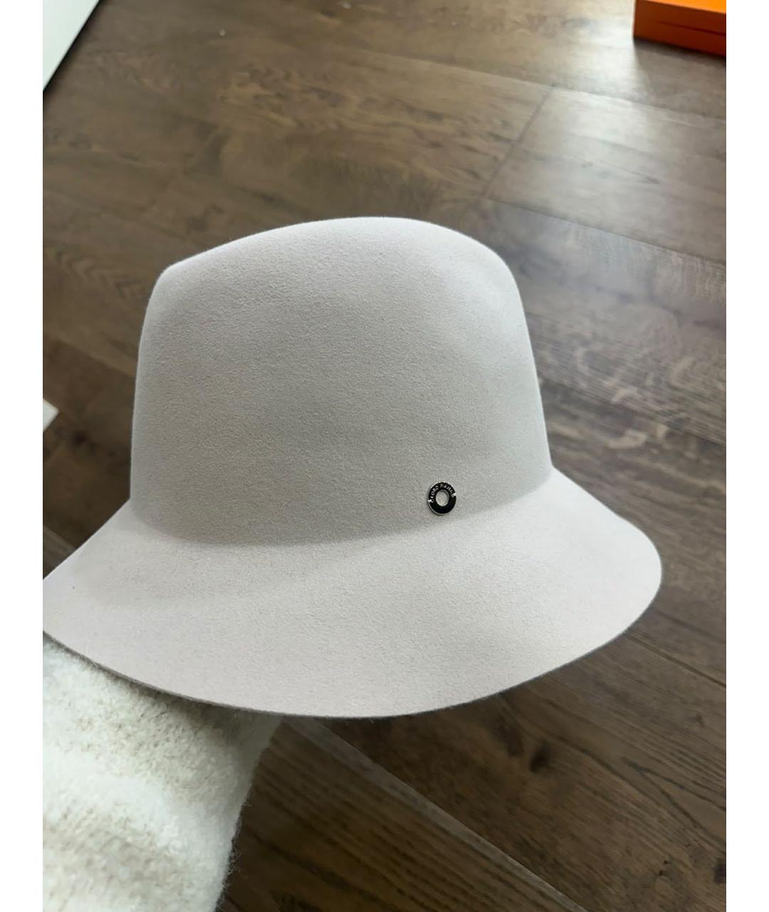 LORO PIANA Белая шерстяная шляпа, фото 4