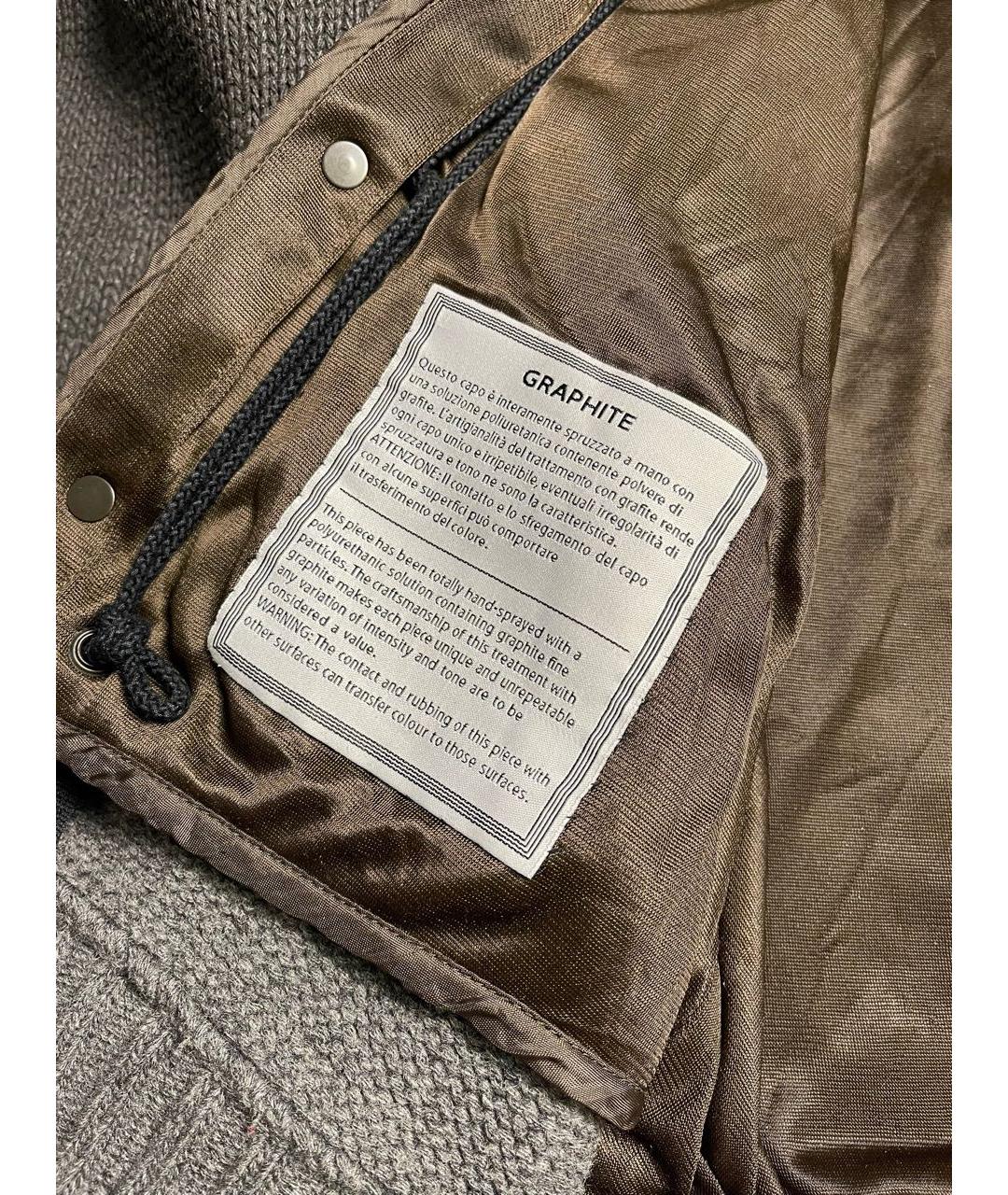 STONE ISLAND Антрацитовый шерстяной кардиган, фото 7