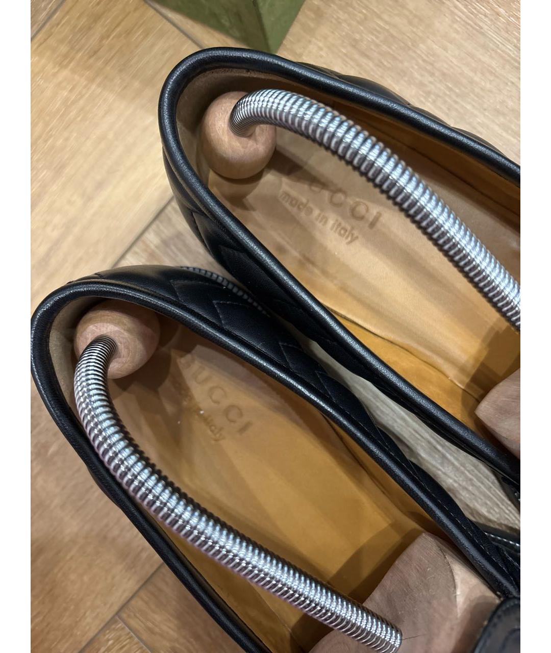 GUCCI Черные кожаные лоферы, фото 7