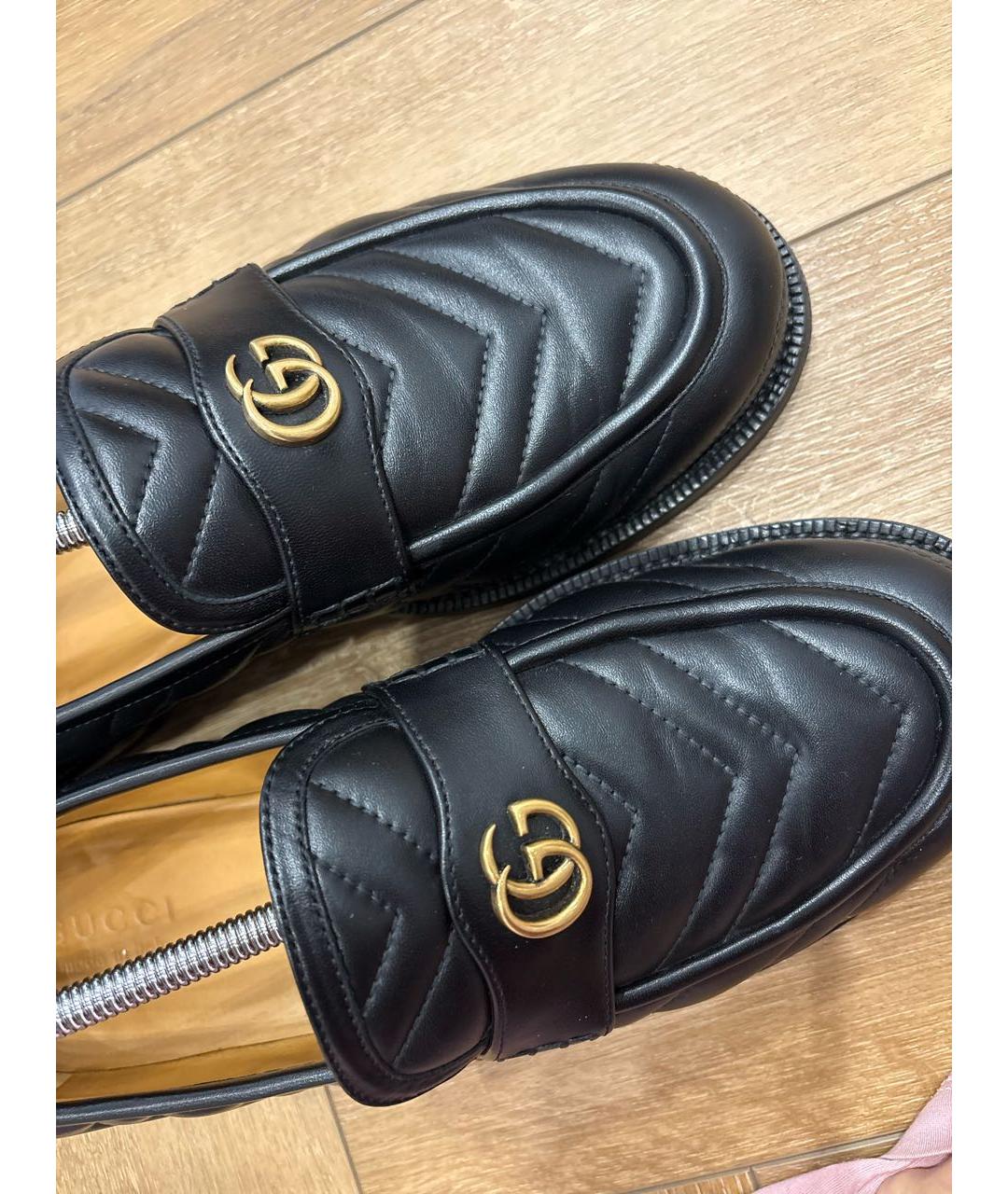 GUCCI Черные кожаные лоферы, фото 6