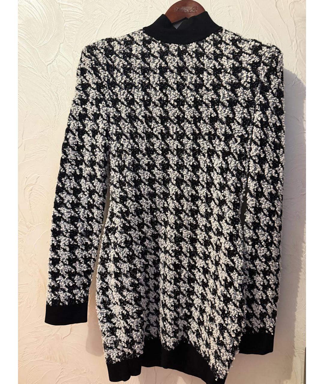 BALMAIN Черное вискозное повседневное платье, фото 4