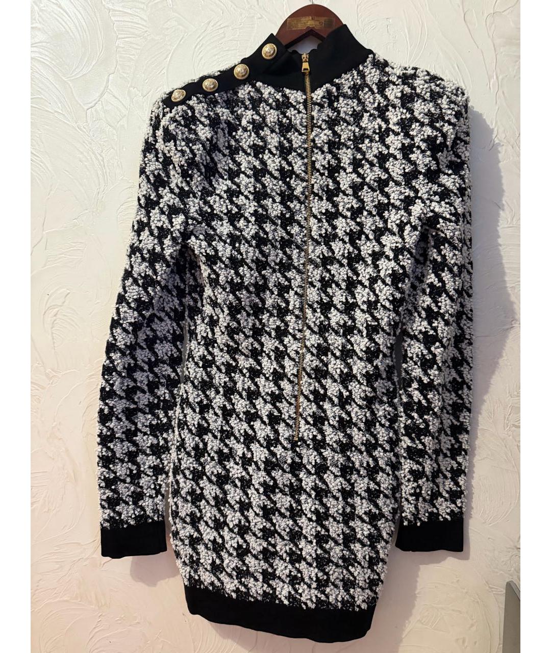 BALMAIN Черное вискозное повседневное платье, фото 2