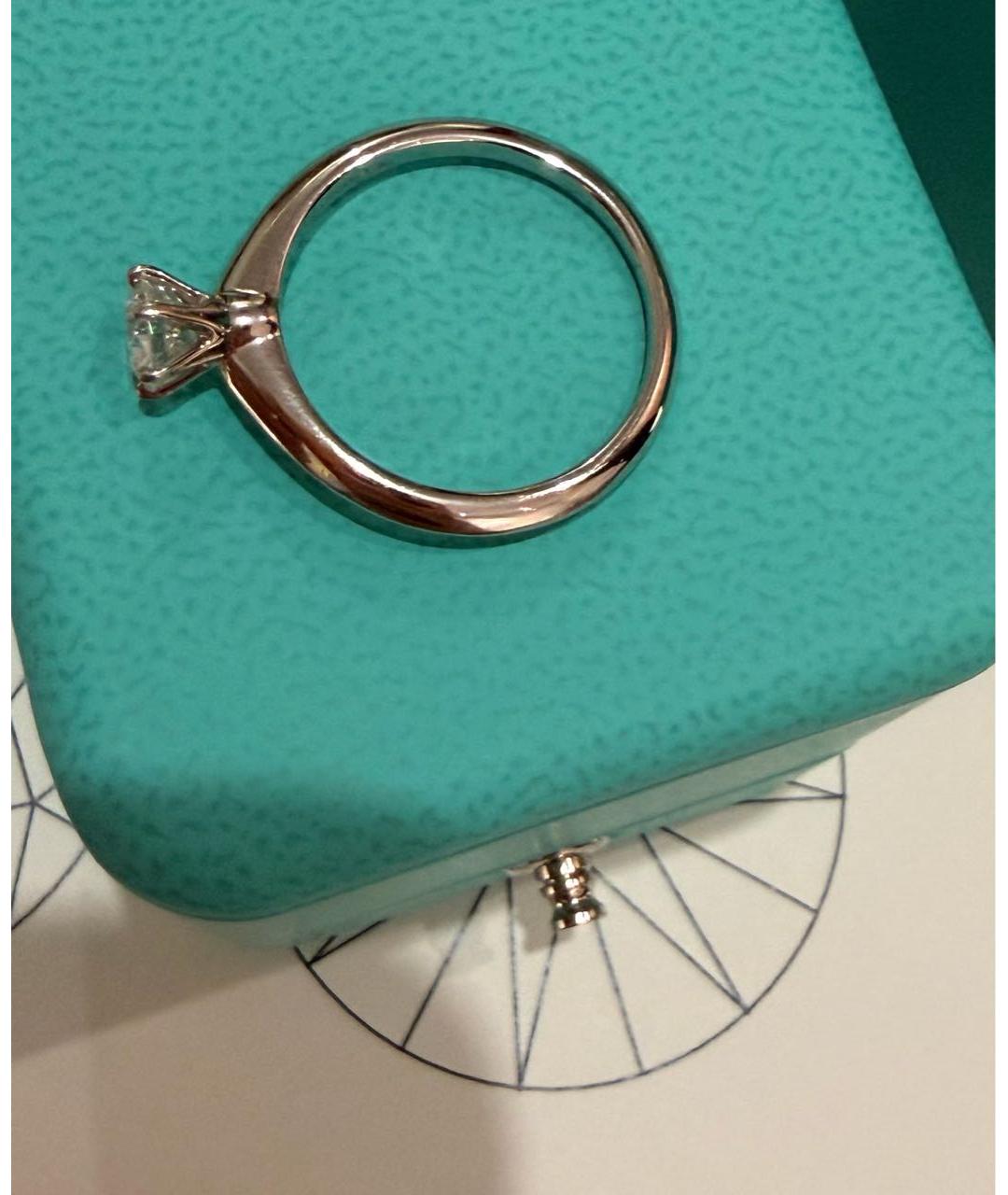 TIFFANY&CO Серебряное платиновое кольцо, фото 8