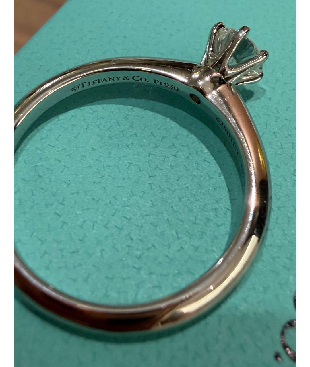 TIFFANY&CO Серебряное платиновое кольцо, фото 3