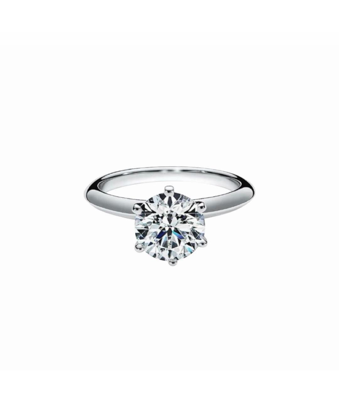 TIFFANY&CO Серебряное платиновое кольцо, фото 9