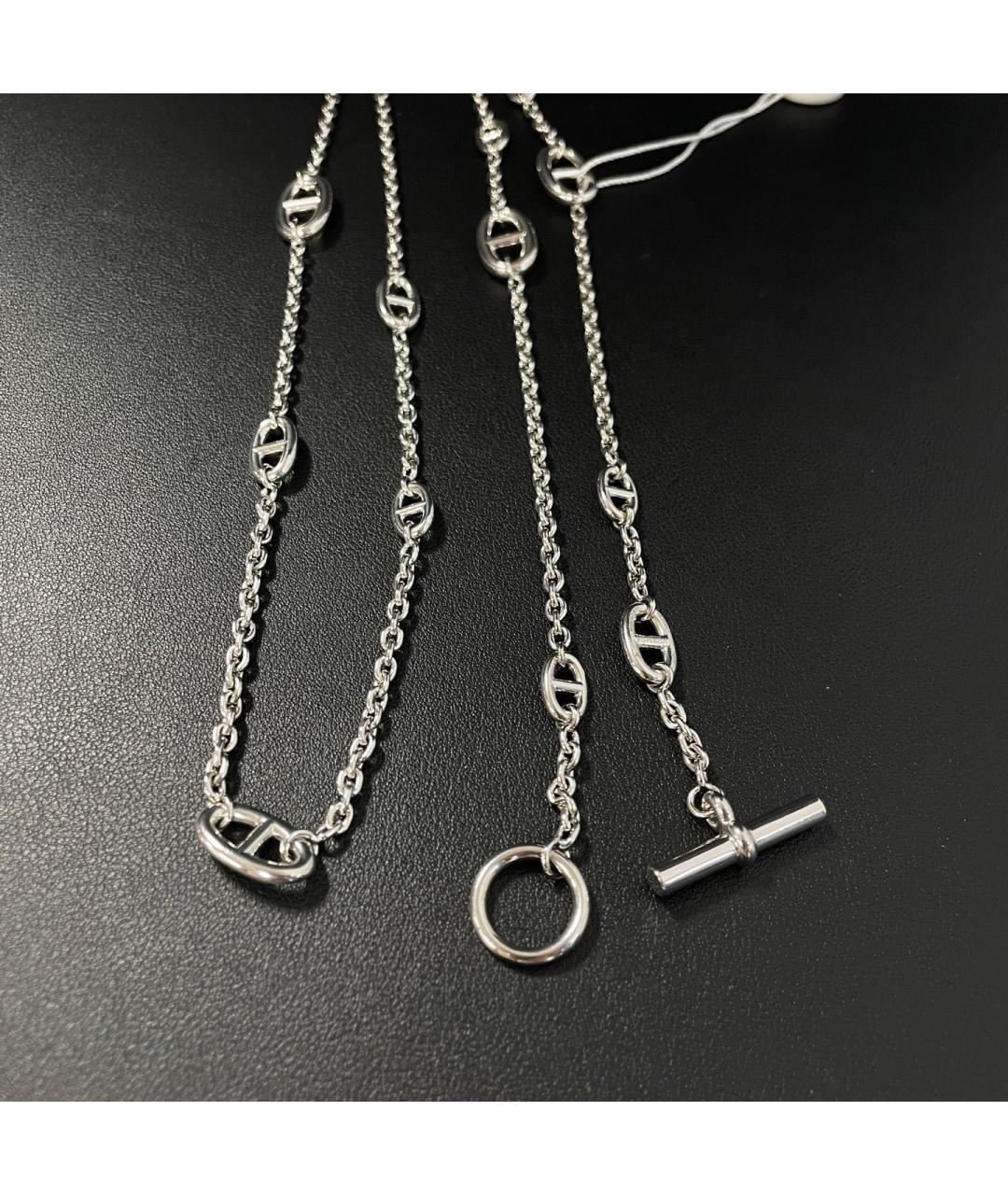HERMES Серебряное серебряное колье, фото 4