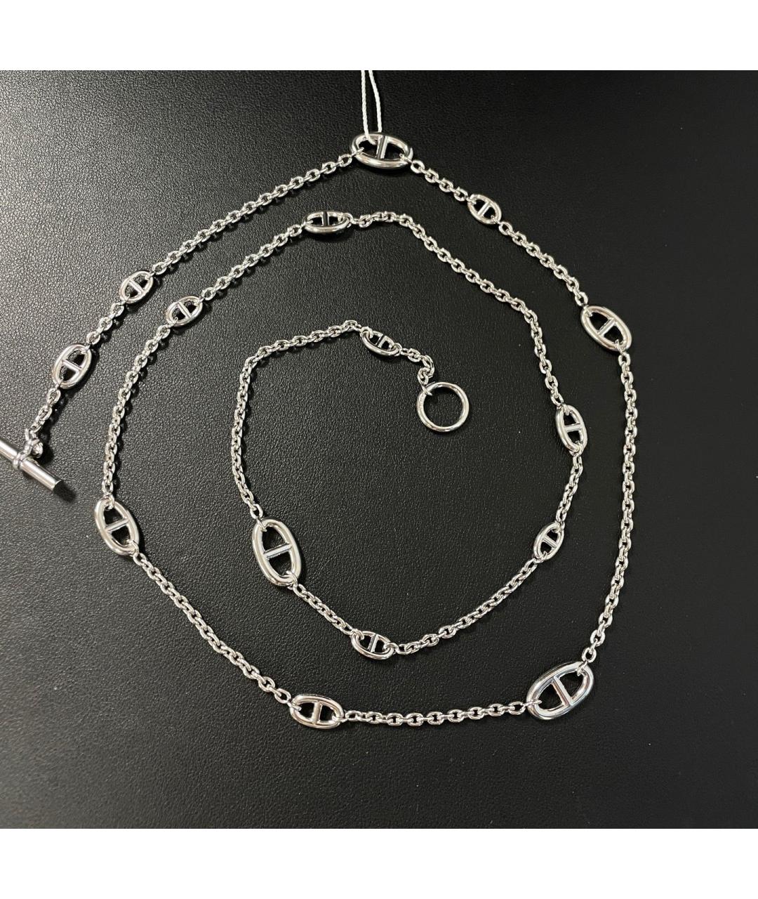 HERMES Серебряное серебряное колье, фото 7