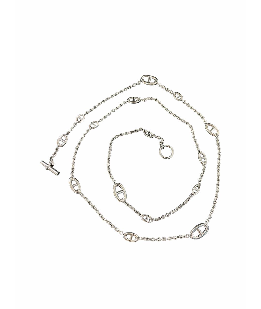 HERMES Серебряное серебряное колье, фото 1