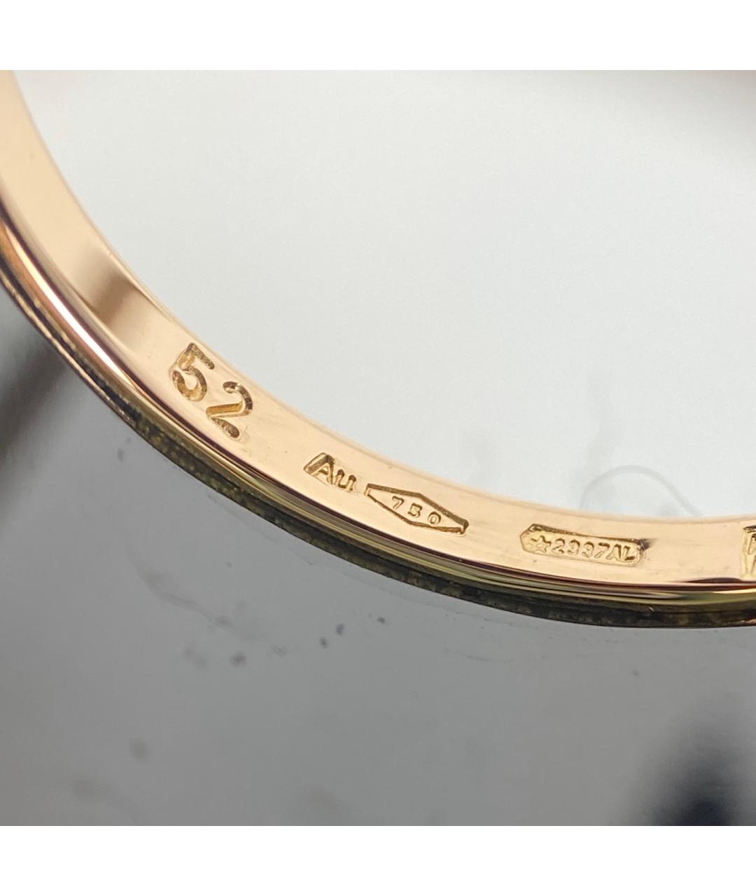 BVLGARI Черное кольцо из розового золота, фото 4