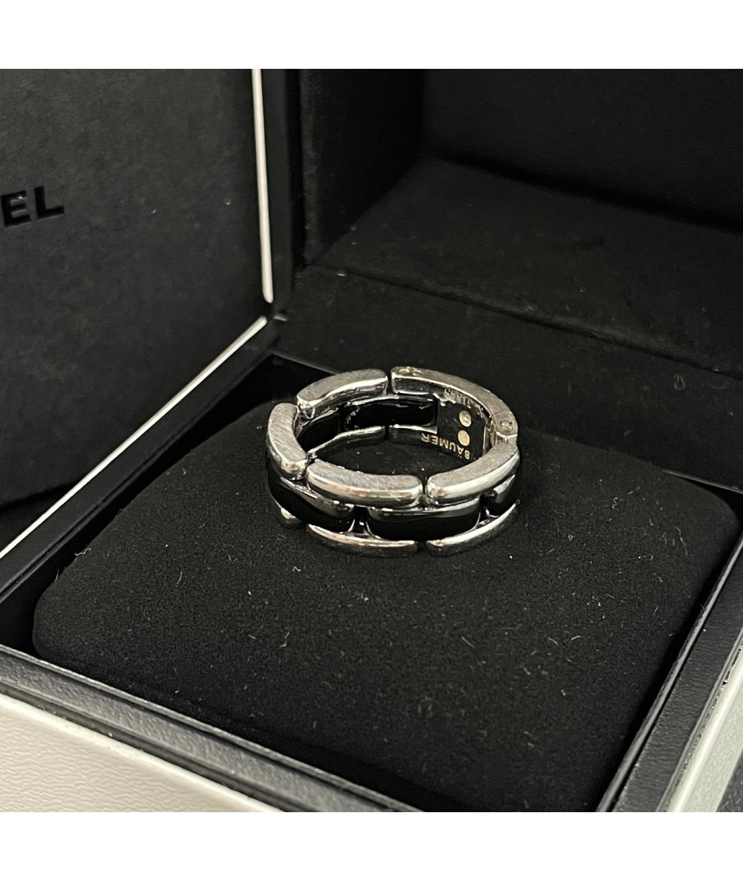 CHANEL Черное кольцо из белого золота, фото 7