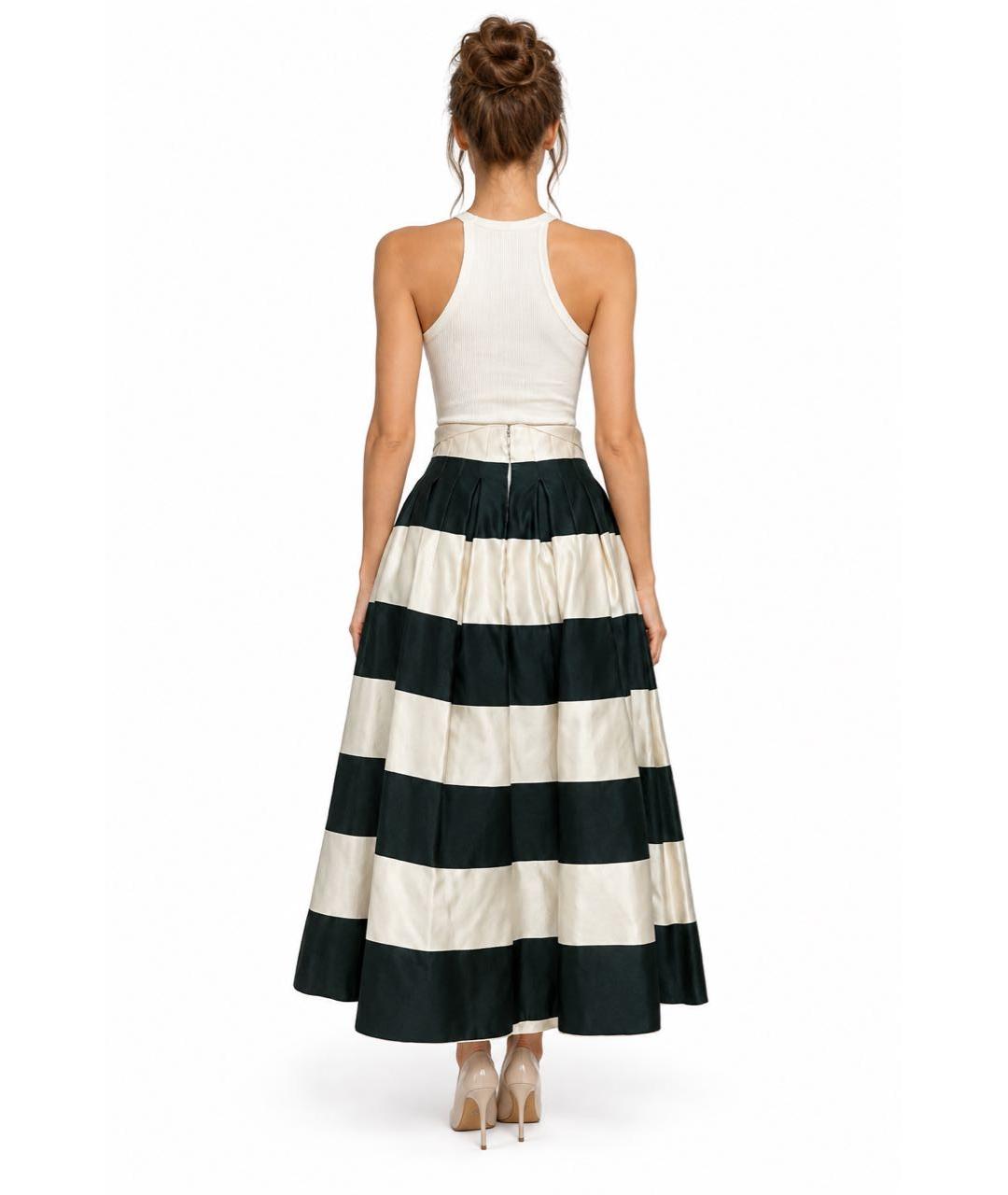 CHRISTIAN DIOR Зеленая шелковая юбка макси, фото 2