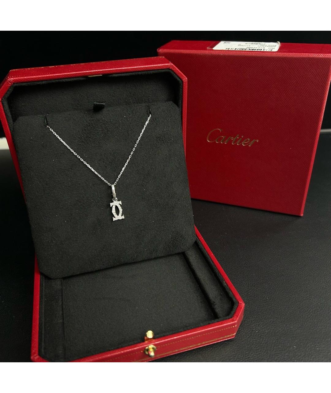 CARTIER Серебряное колье из белого золота, фото 6