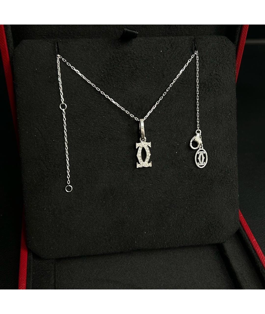 CARTIER Серебряное колье из белого золота, фото 2