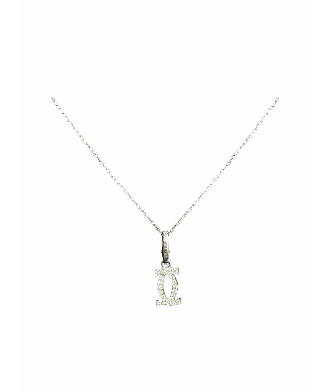 CARTIER Серебряное колье из белого золота, фото 1
