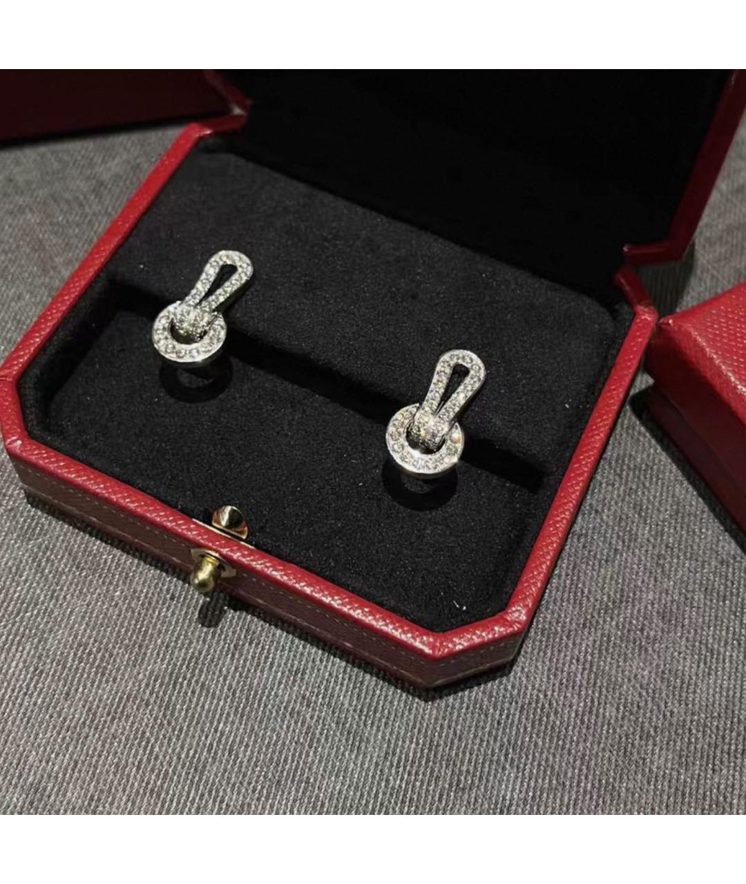 CARTIER Серебряные серьги из белого золота, фото 3