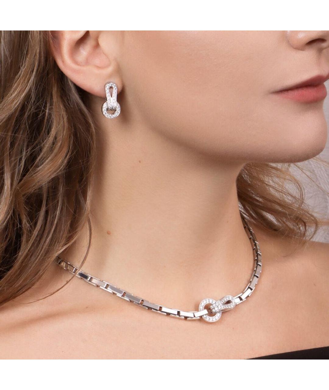 CARTIER Серебряные серьги из белого золота, фото 4
