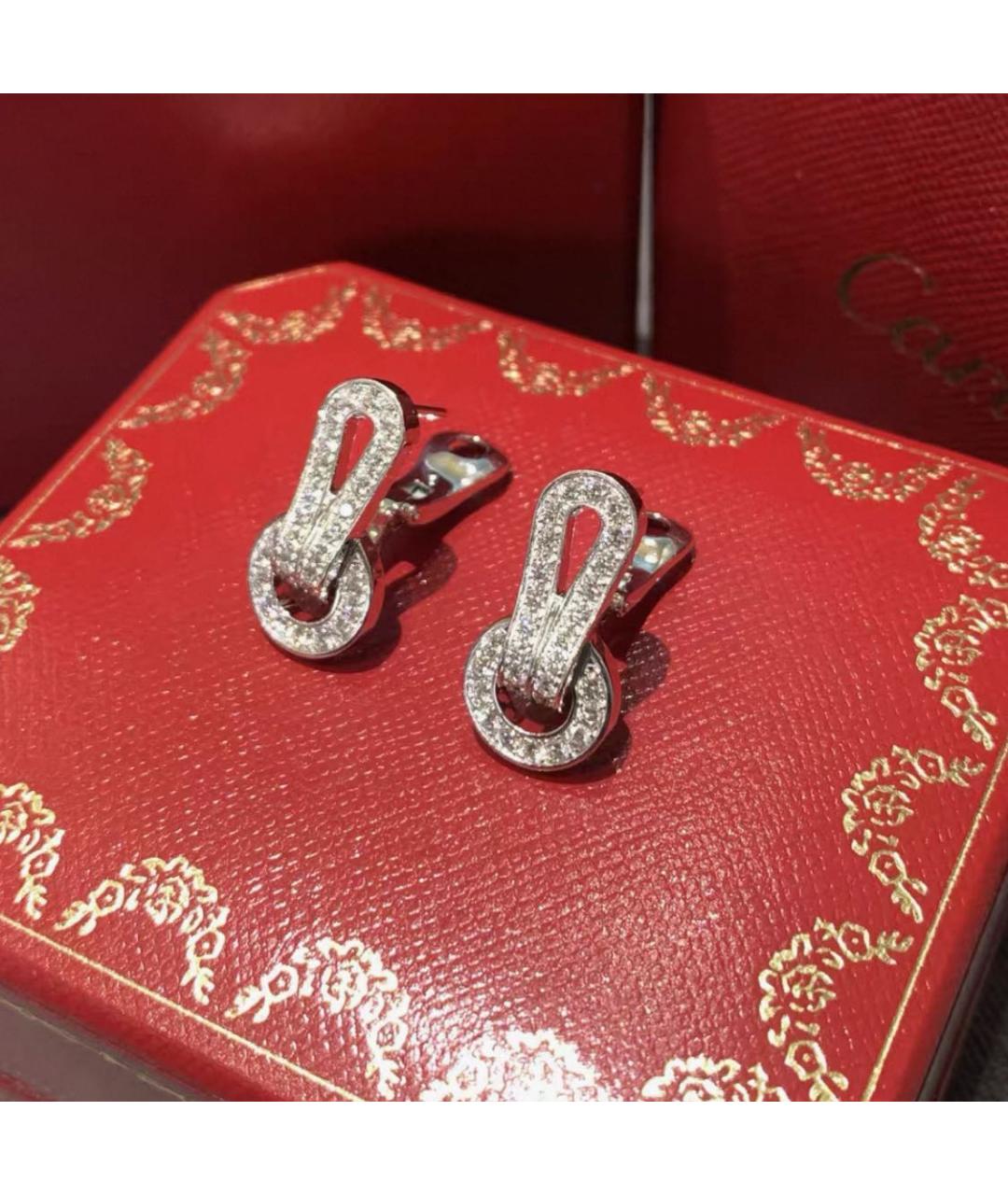 CARTIER Серебряные серьги из белого золота, фото 2