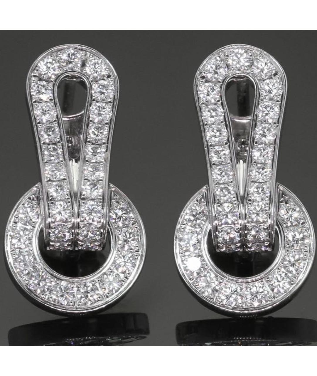 CARTIER Серебряные серьги из белого золота, фото 5
