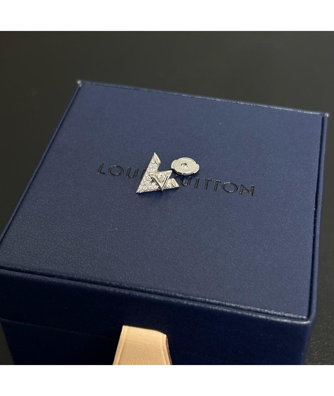 LOUIS VUITTON Серебряные серьги из белого золота, фото 2