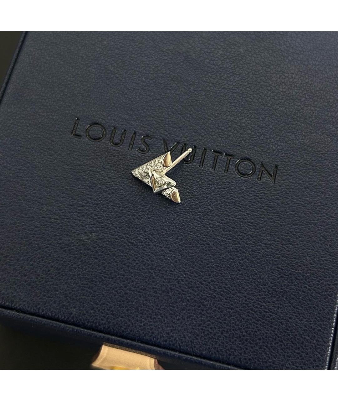 LOUIS VUITTON Серебряные серьги из белого золота, фото 5