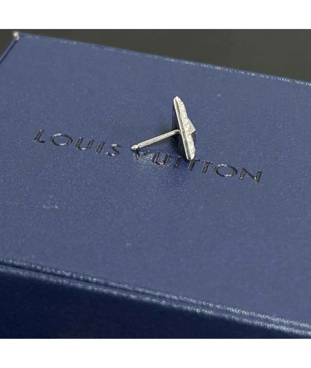 LOUIS VUITTON Серебряные серьги из белого золота, фото 4
