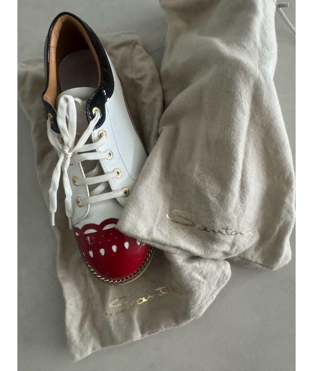 SANTONI Мульти кожаные брогги и оксфорды, фото 8