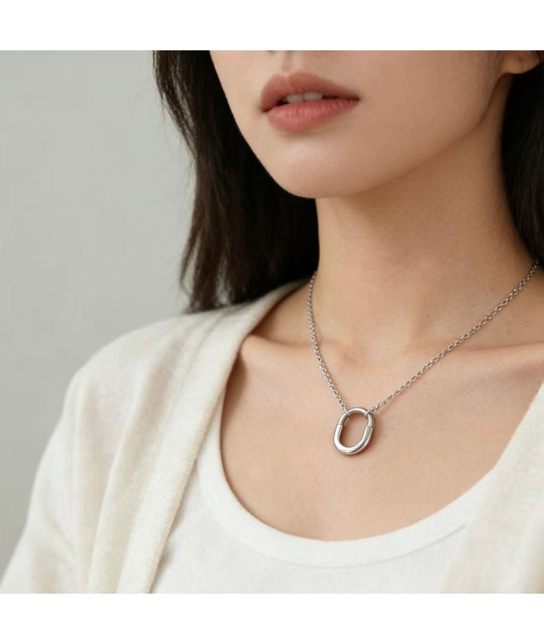 TIFFANY&CO Серебряное колье из белого золота, фото 6