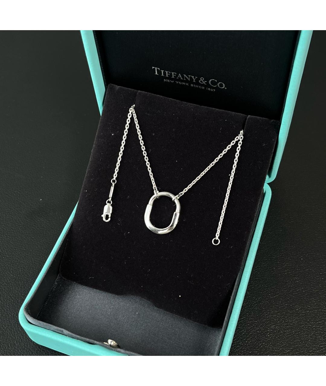 TIFFANY&CO Серебряное колье из белого золота, фото 7