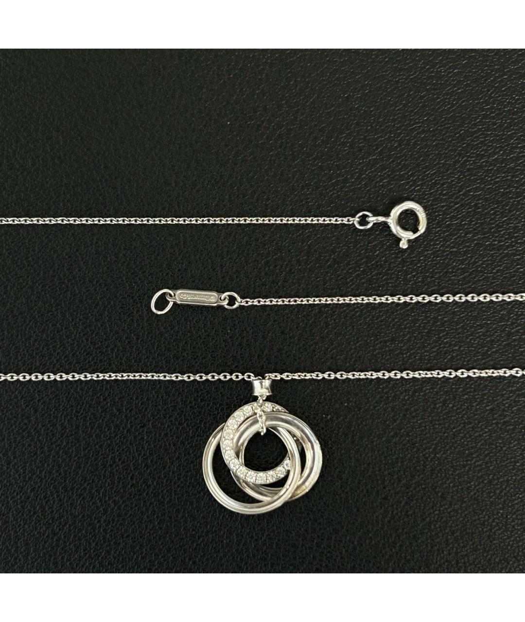 TIFFANY&CO Серебряное колье из белого золота, фото 4