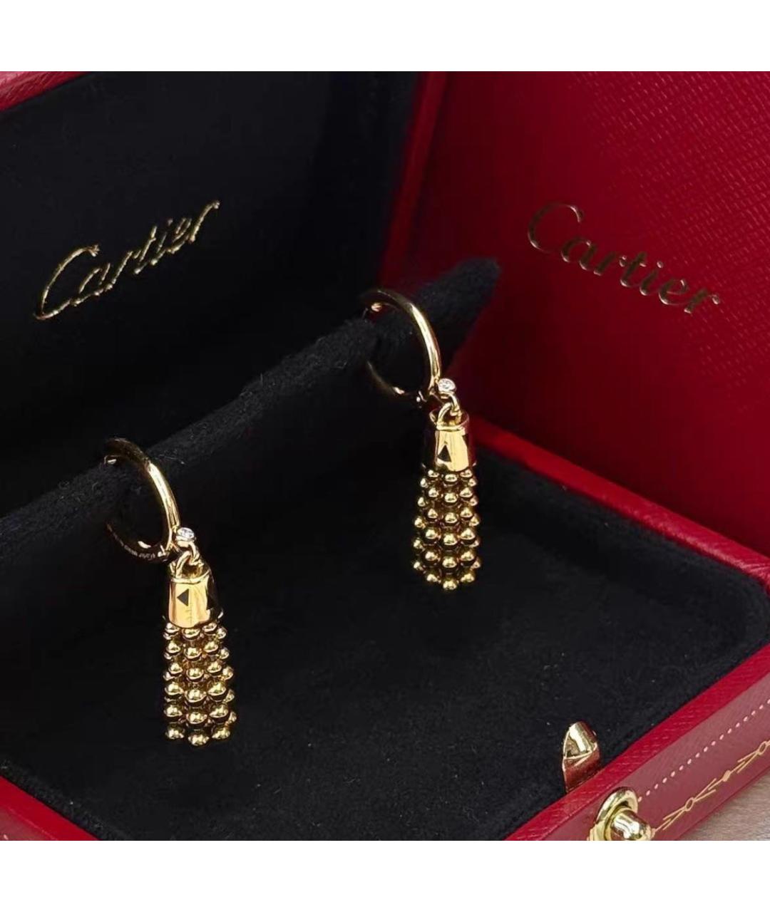 CARTIER Золотые серьги из желтого золота, фото 9