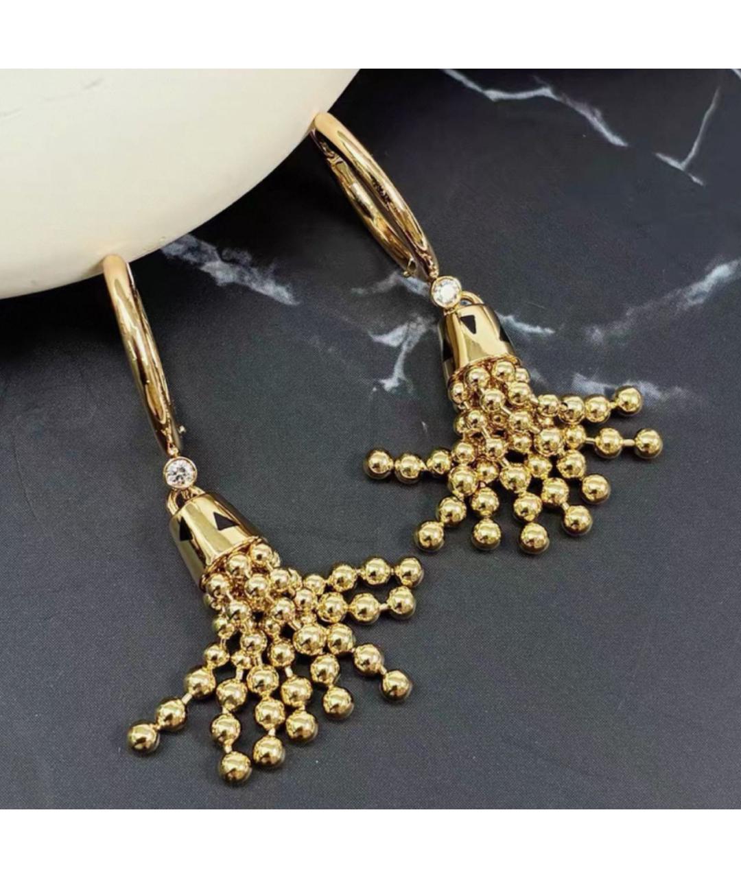 CARTIER Золотые серьги из желтого золота, фото 4
