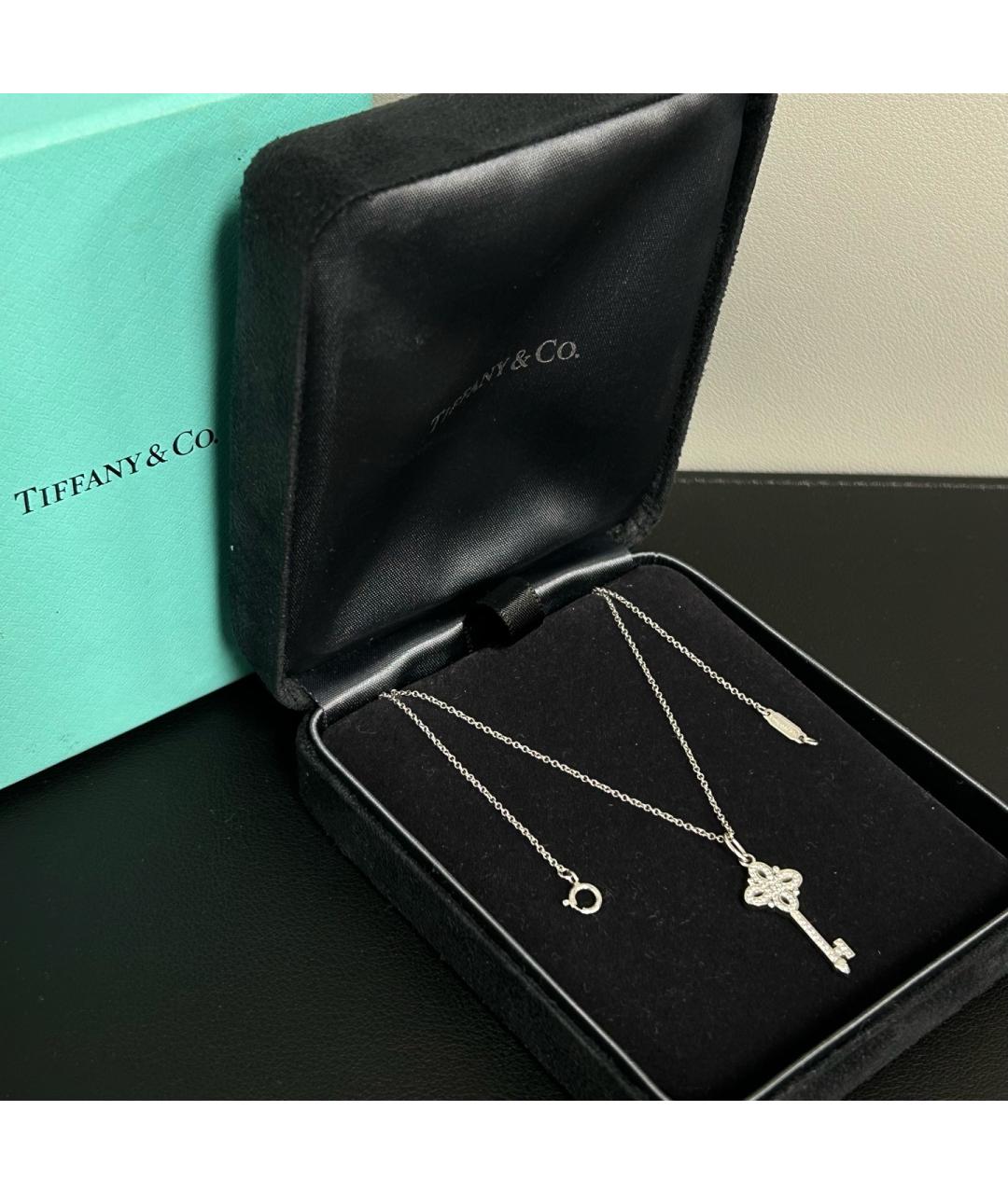 TIFFANY&CO Серебряное колье из белого золота, фото 6