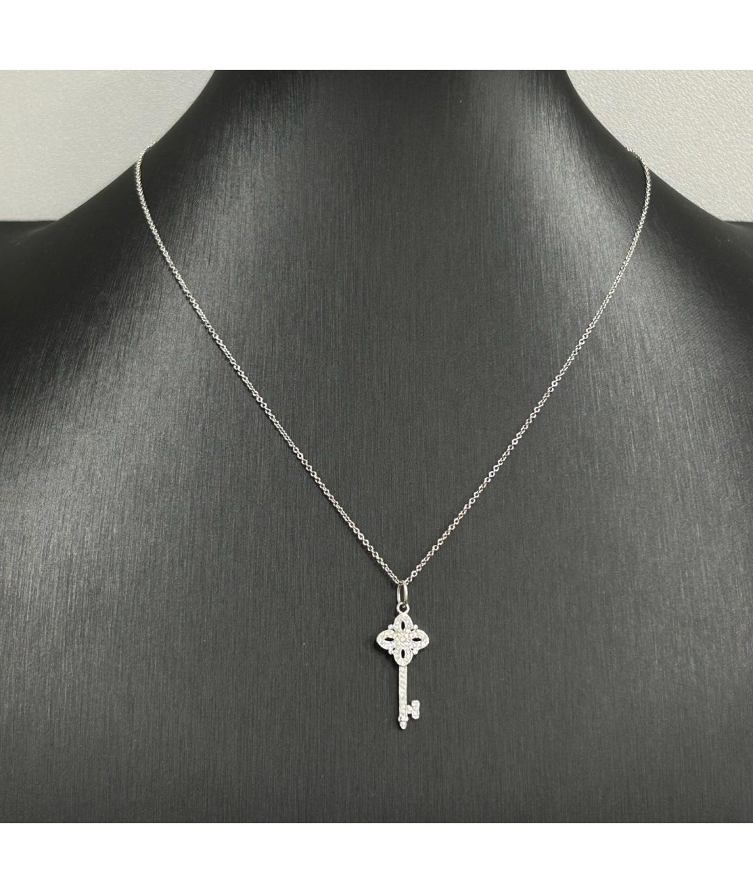TIFFANY&CO Серебряное колье из белого золота, фото 5